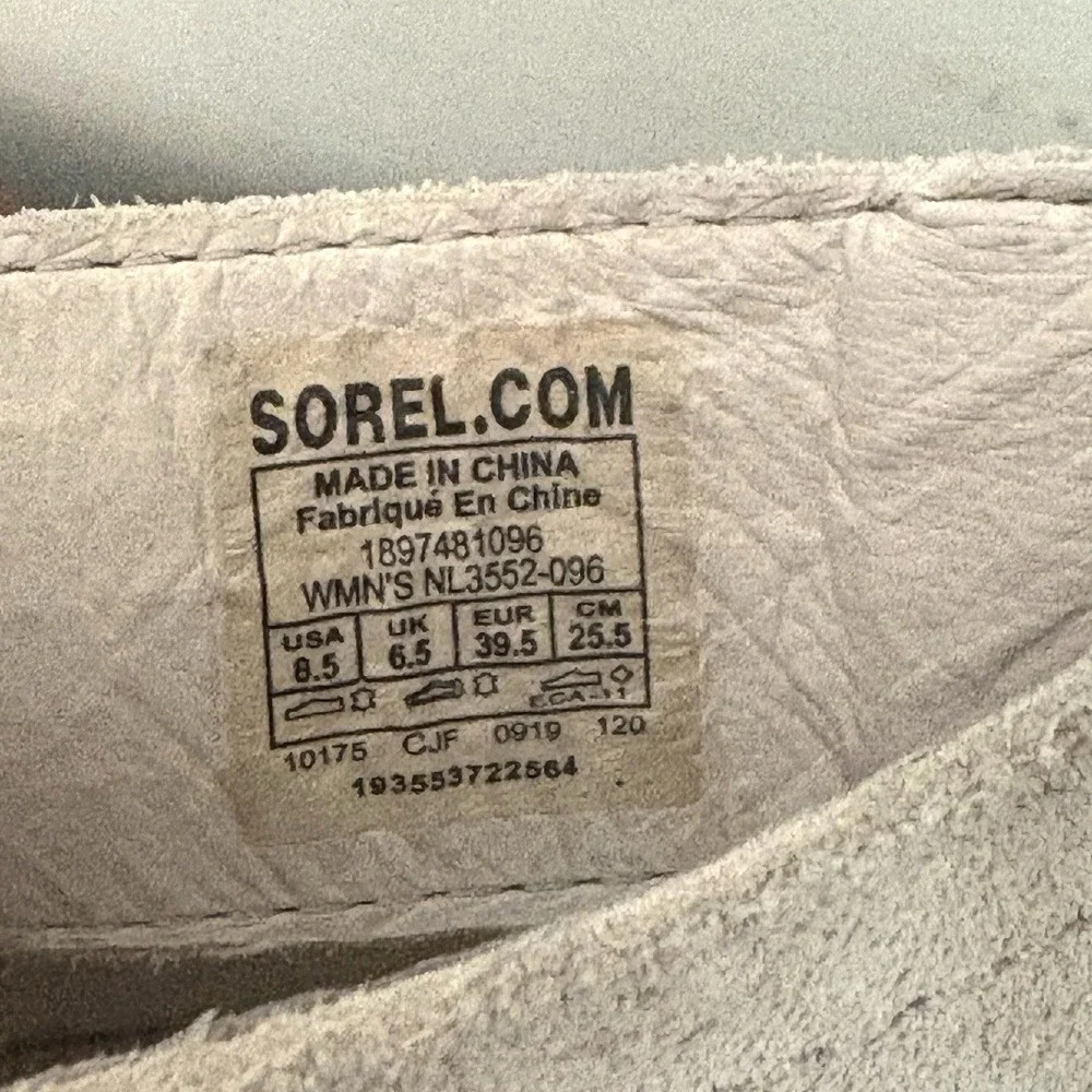 Sorel Wedge Sandals‎ Womens Gladiator Peep Toe Festival Beige Joanie Lace Up 8.5